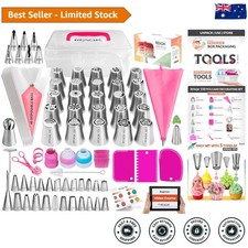 All-in-One 150PC Cake Decorating Supplies – Stainless Steel Piping Tips Kit All-in-One PC price