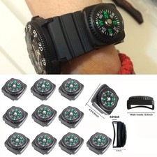10pcs Mini Wristband Compass Portable Detachable Outdoor Camping Hiking Tool Compass price