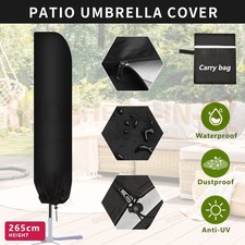 265cm Parasol Umbrella Cover Cantilever Garden Outdoor Patio Shield Sunproof Garden Umbrella price
