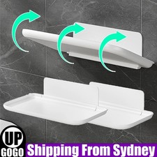 2/4X Wall Mounted Foldable Adhesive Shelves for Bathroom Kitchen Phone Towel AUS Wall Shelf price