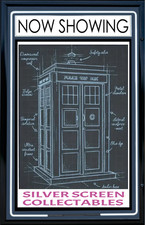 Doctor Who's Time Machine TARDIS Blueprint on Canvas  30 x 40cm Free Post Blueprint Machine price