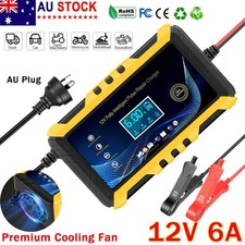 12V 6A Car Battery Charger Fast Charger Automatic Smart Pulse Repair AGM GEL AU Battery Charger price
