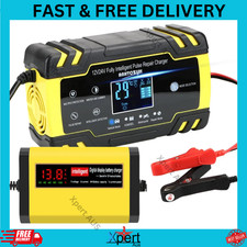 12V 8A 24V Smart Battery Charger Trickle Automatic AGM Car Motorcycle Repair SLA Battery Charger price