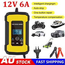 12V 6A Car Battery Charger LCD Trickle Smart Battery Repair Boat Caravan Truck Battery Charger price