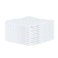 Pack of 10 White Shop Towels - 12 x 14 Cleaning Rags for Homes Cars Auto Garage General Car Cleaning price
