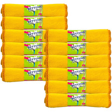 Bettina Cotton Yellow Dusters Cleans Polishes Car Detailing General Cleaning 8ps General Car Cleaning price