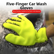 Microfiber Coral Velvet Double Sided Car Wash Gloves for General Cleaning Use General Car Cleaning price