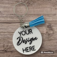 Personalised keyring acrylic initial keychain bag tag custom name gift Keychain price