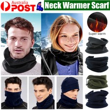 Neck Warmer Winter Fleece Snood Scarf Cap Wrap Thermal Ski Jogging Mens Unisex Men's Neck Warmer price