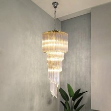 Spiral Crystal Column Chandelier all Stairwell Foyer Pendant Ceiling Lights Chandelier price