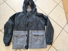 Columbia Boys M 10-12 Waterproof Hooded Jacket Grey Black Rain Coat as New condi Boys' Raincoat price