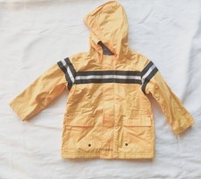 Old Navy Youth Size 3T Yellow Waterproof Fleece Lined Hooded Raincoat Boys' Raincoat price