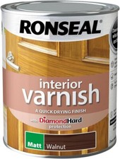Ronseal Diamond Hard Interior Varnish Walnut Matt 250ml Interior Wall Paint price