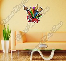 Paint Paintbrush Art Artist Painter Canvas Wall Sticker Room Interior Decor 22" Interior Wall Paint price