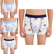 Kids Boys Boxer Briefs Elastic Waistband Underpants Protective Underwear Post Boys' Boxer price