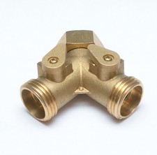 3/4" Female GHT Washing Machine / Laundry Sink Y WYE Water Splitter Valve Garden Machine Accessories & Spare Parts price