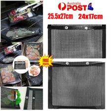 Garden Barbecue BBQ Grill Reusable Outdoor Picnic Baking Net Bag Non-Stick MesCF Garden Grill & Barbecue price