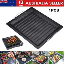 Camping Non-stick BBQ Grill Pan Tray Stove Barbecue Hot Plate For Outdoor Garden Garden Grill & Barbecue price