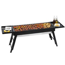 Grillz Charcoal BBQ Grill Smoker Portable Barbecue Outdoor Foldable Camping Garden Grill & Barbecue price
