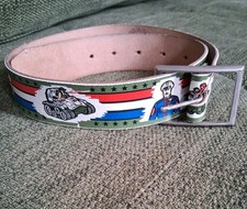 Vintage 1987 GI Joe Genuine Leather Kids Belt Size 18-22 Kids' Belts price