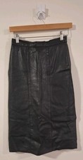 Vintage 80s/90s Empire Brand Leather Skirt, USA - US Size 10 (546) Skirt price