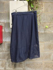 Veronika maine size 16 navy blue netted skirt work casual business midi Skirt price