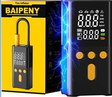 Portable Air Pump for Car Tires 150 PSI, 4X Faster Car Tire Pump with Auto Off Air Pump - Tyre Care price