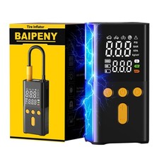 Portable Air Pump for Car Tires 150 PSI, 4X Faster Car Tire Pump with Digital... Air Pump - Tyre Care price