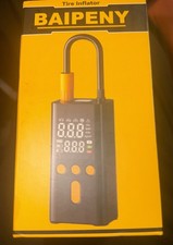BAIPENY Tire Inflator Portable Dual Digital Display Black Yellow Air Pump - Tyre Care price