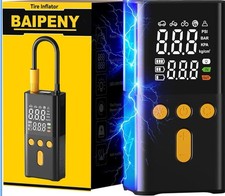 Portable Air Pump for Car Tires 150 PSI, 4X Faster Car Tire Pump with Auto Off Air Pump - Tyre Care price