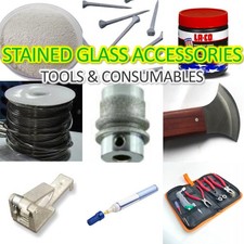 STAINED GLASS TOOLS Kit Accessories Grinder Cutter Pen Knife Lead Oil Hand Tools Accessories price