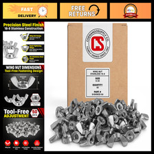 Stainless Steel 8-32 Wing Nuts - 18-8 Machine Thread Hand-Tightening Hardware, 5 Nut Tightening Machine price