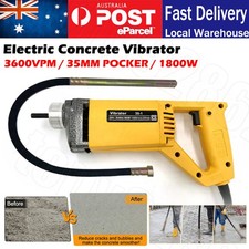 1800W Handheld Electric Concrete Vibrator 3600VPM 35mm Needle 2m Hose Cement AU Concrete Vibrator price