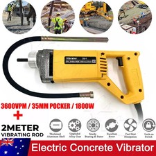 1800W  Electric Concrete Vibrator 3600VPM 35mm Needle 2m Hose Cement Construct Concrete Vibrator price