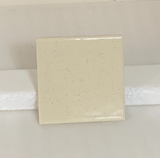 New Vintage Ceramic  4 1/4" x 4 1/4"  Cream / Brown Sparkle Gloss Made in USA Tile Adhesive Mortar price