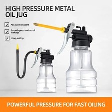 250ML Transparent Oil Can Hose Pot High Pressure Pump Oiler Grease Gun ToolClear Oil Pump price