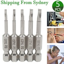 5Pcs Magnetic Steel Triangle Head Screwdriver Bit 50mm S2 Steel 1/4 Hex Shank AU Screwdriver price