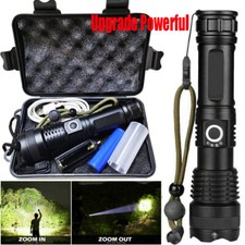 Ultra-Bright 99,000,000 Lumens USB-Rechargeable Military Tactical LED Flashlight Standard & Rechargeable Batteries price
