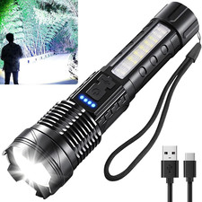 LED Torch Rechargeable 20000 Lumens Super Bright Adjustable Focus Flashlight, 7 Standard & Rechargeable Batteries price