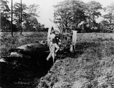 Fowler Trenching Machine at work c1900 Old Photo Trenching Machine price