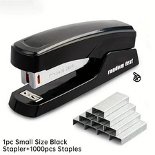 Stapler with 1000 Staples, Office Stapler, 25 Sheet Capacity, Non-Slip, Black Stapler price