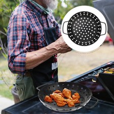 Grill Topper Barbecue Accessories Tray with Hole Outdoor Baking Pan Grill & Barbecue Accessories price