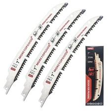 New 7 Inch Reciprocating Saw Blades 7TPI Japanese Teeth Wood Pruning 3 Pack Arc Saw price
