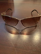 Roberto Cavalli 125 Oversized Gold Metal Sunglasses Gradient Brown Lens UV400 Women's Sunglasses price