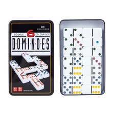 Double 6 Colour Dot Dominoes Game New 28 Piece Set Game Set price