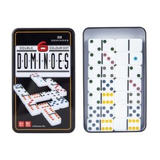 Double 6 Colour Dot Dominoes Game New 28 Piece Set Game Set price