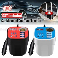 Car Mounted Cup Type Inverter Converter QC Charger, Car Power Converter 12V/24V Car Power Inverter-Converter price