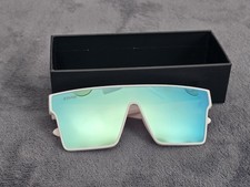 TWO SVGE Icon Ice Blue Sunglasses - White Frame Mirrored Sunnies Unisex Sunglasses price