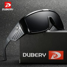 DUBERY Sunglasses Men's Stylish Flat Top Frame Polarized Glasses Sailing Fishing Men's Sunglasses price