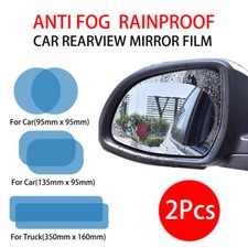 2x Waterproof Anti-Fog Anti-glare Car Truck Rearview Mirror Film+Side Windows Car Window Film price